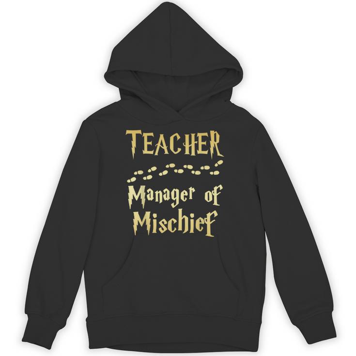 Magical Teacher Manager Of Mischief Birthday Family Party Unisex Hoodie