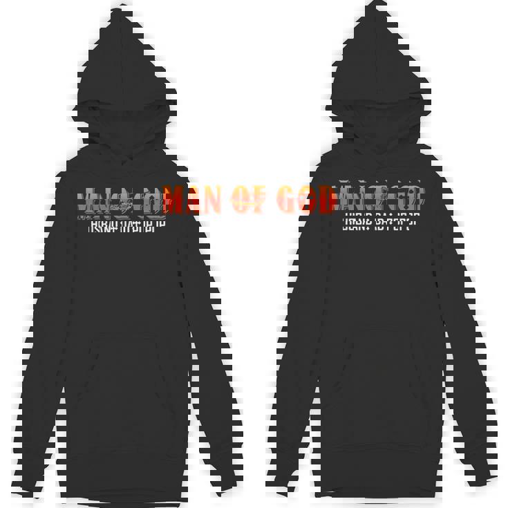 Man Of God Husband Dad Pop Pop Christian Dad Religious Unisex Hoodie