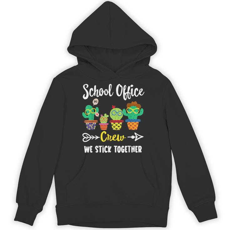 Matching Teacher Back To School School Office Crew Cactus Team School Office Squad Unisex Hoodie