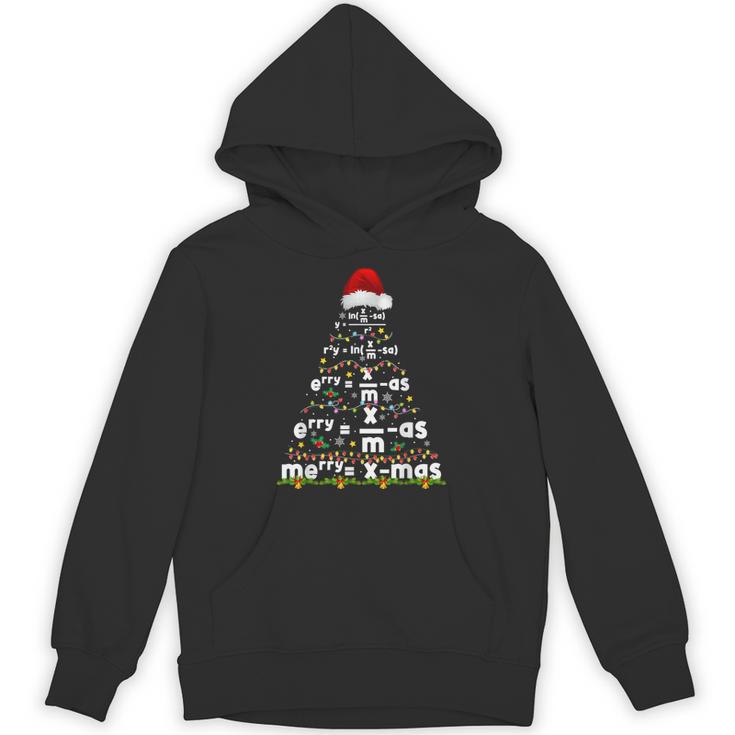 Math Equation Merry Xmas Season Teacher Christmas Tree Unisex Hoodie