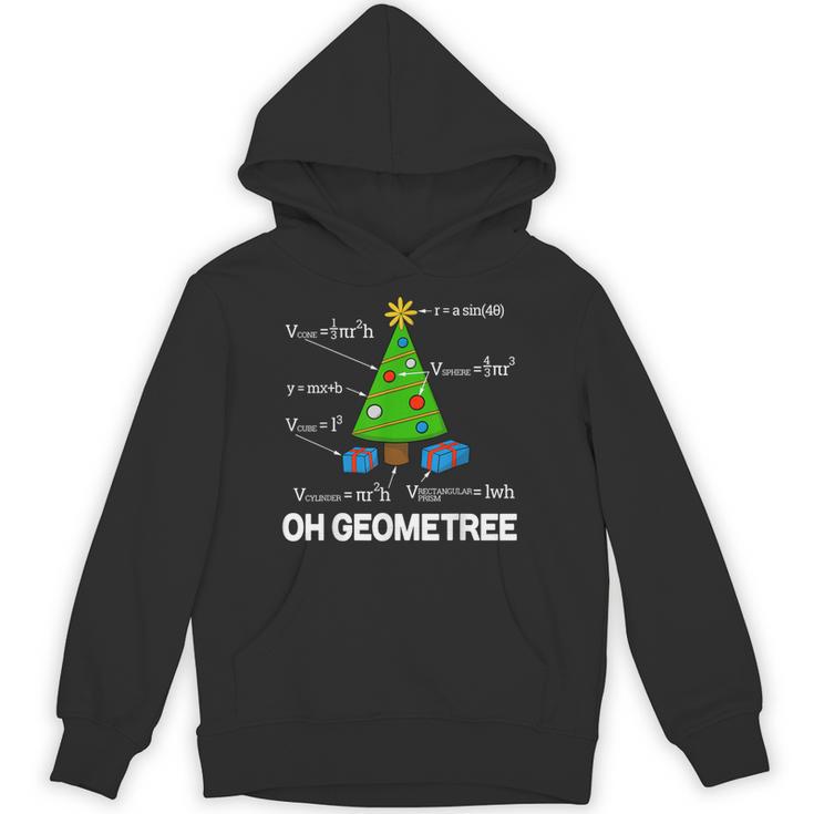 Math Geometry Christmas Tree Geometree Teacher Unisex Hoodie