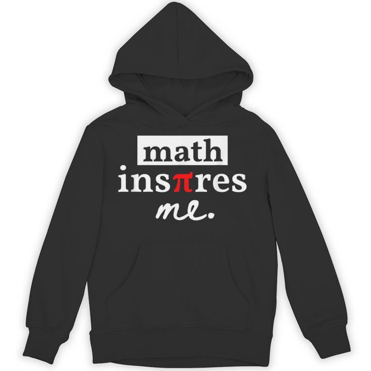 Math Inspires Me Spelled With Pi Day Teacher Unisex Hoodie