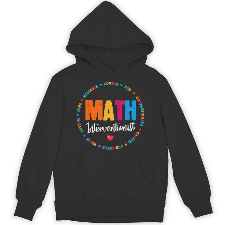 Math Interventionist Teacher Coach Squad Mathematics STEM Unisex Hoodie