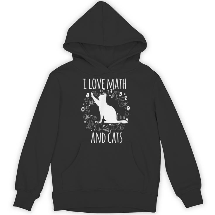 Math Nerd Math Teacher Cat Lover I Love Math And Cats Unisex Hoodie