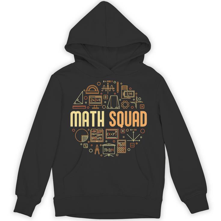 Math Squad For Teacher Or Student Mathematics Men Women Kids Unisex Hoodie