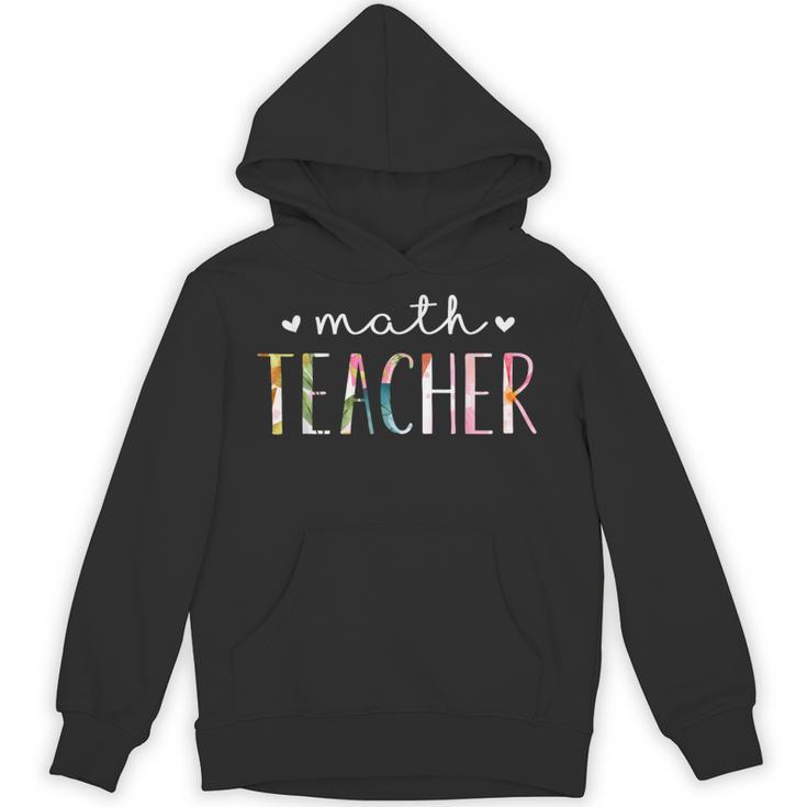 Math Teacher Cute Floral Unisex Hoodie