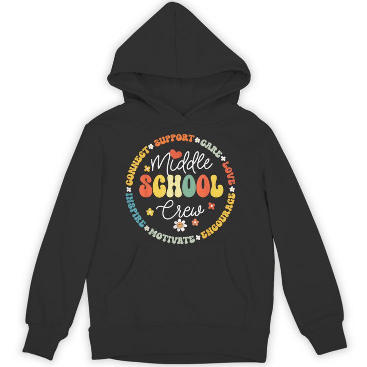Middle School Crew Back To School For Teacher Unisex Hoodie