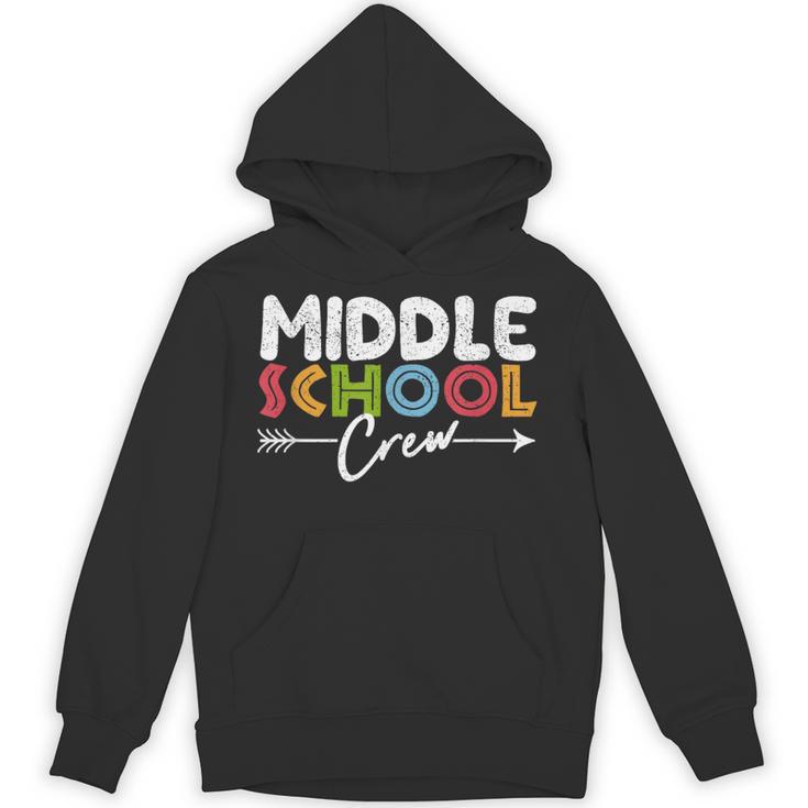 Middle School Crew Retro Teacher Student Vintage Unisex Hoodie, trending gift Middle School Crew Retro Teacher Student Vintage Unisex Hoodie, trending gift