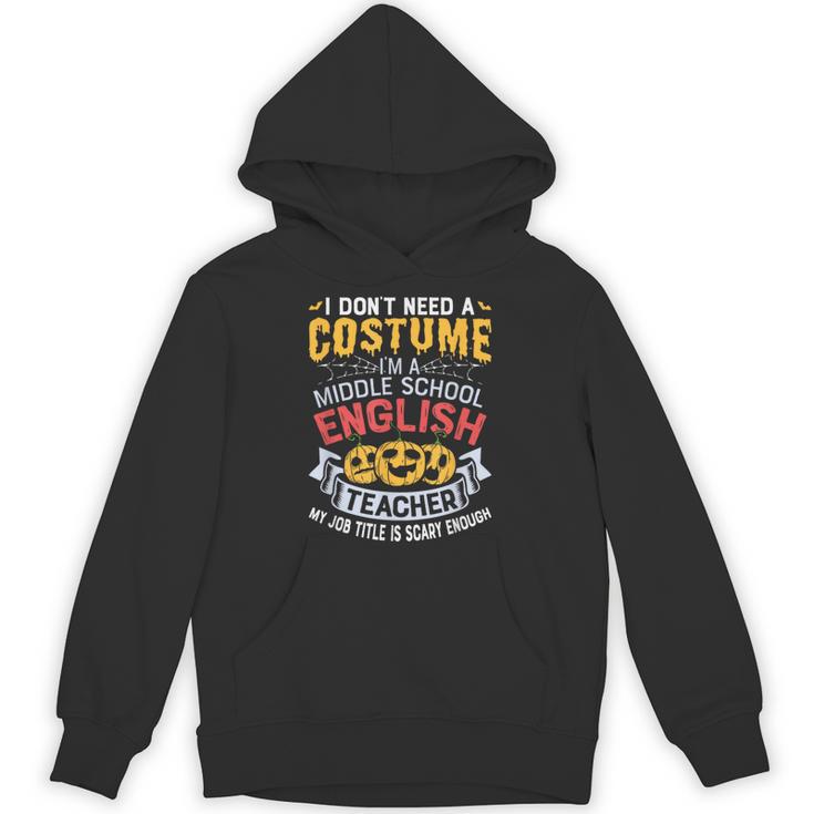 Middle School English Teacher Halloween Costume For Men Women Unisex Hoodie