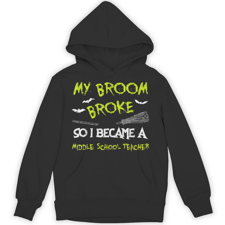 Middle School Teacher Halloween Costume Shirt Lazy Unisex Hoodie
