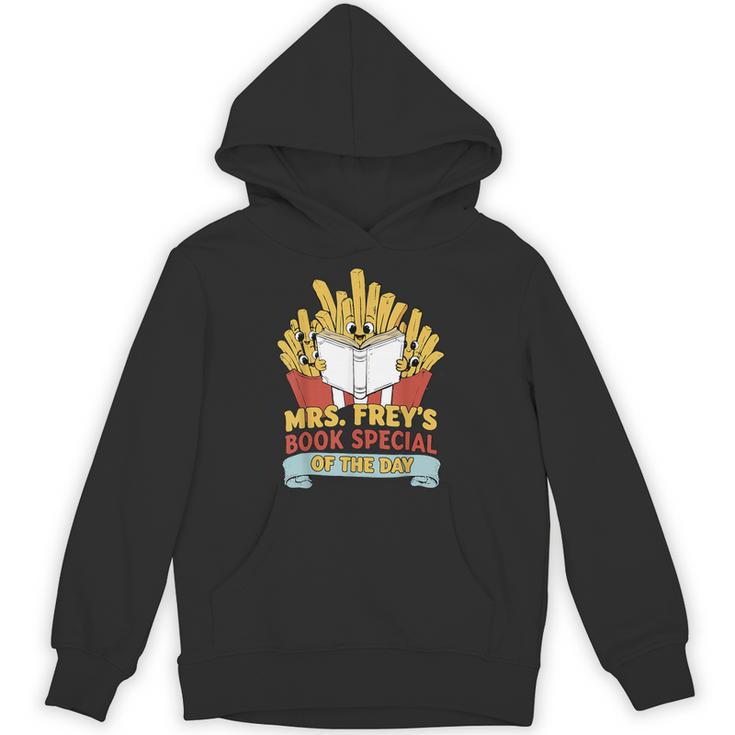 Mrs Frey Book Special Reading Elementary Teacher Unisex Hoodie