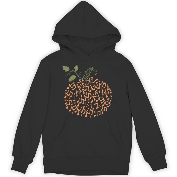 Music Notes Pumpkin Fall Music Teacher Autumn Halloween Unisex Hoodie