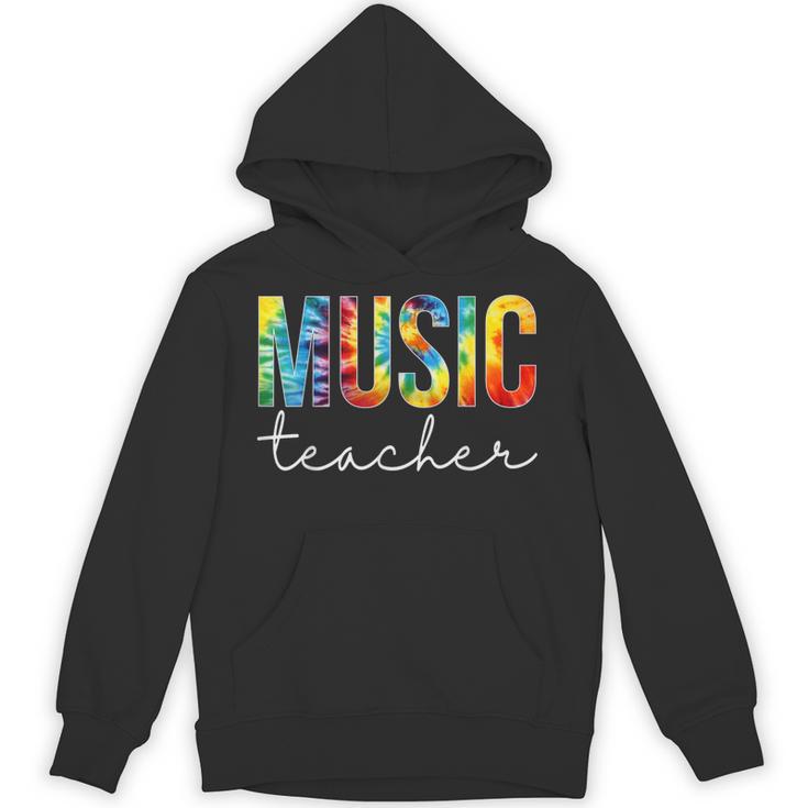 Music Teacher Tie Dye Appreciation Day Hello Back To School Men Women Unisex Hoodie