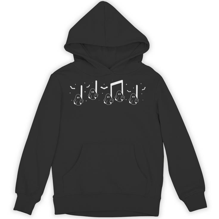 Musical Notes Ghost Halloween Music Teacher Piano Instructor Unisex Hoodie