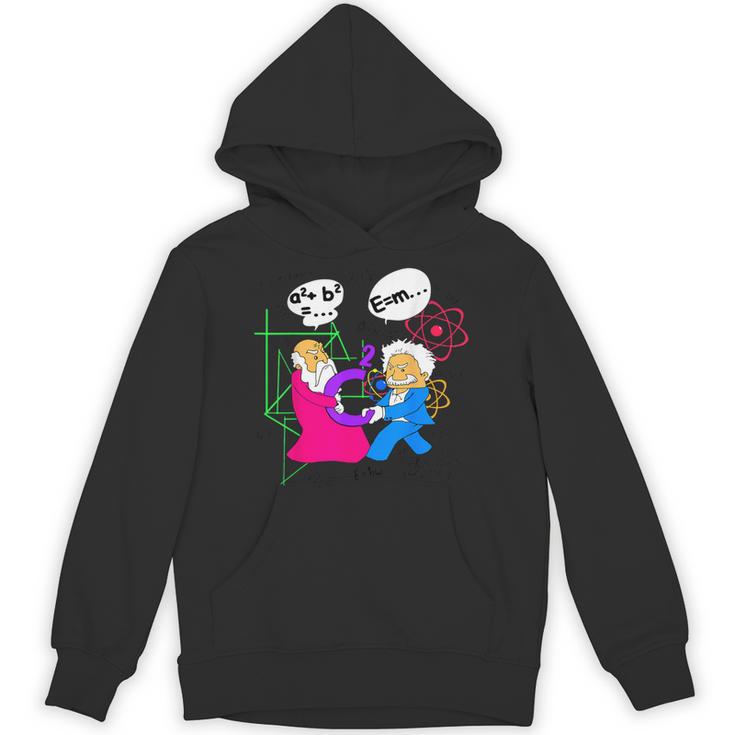 Nerdy Pythagoras Fighting Over C Squared Math Teacher Unisex Hoodie
