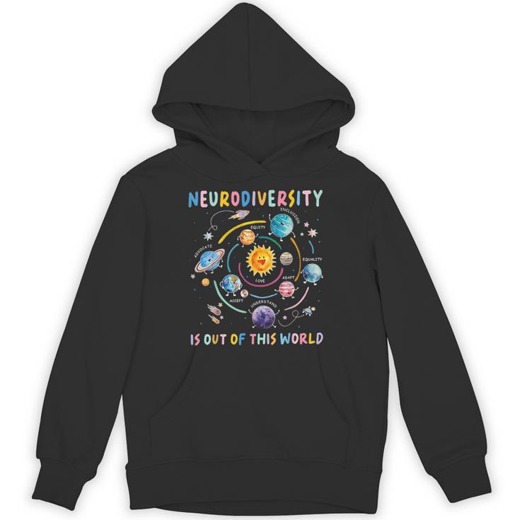 Neurodiversity Is Out Of This World Space Autism Teacher Unisex Hoodie