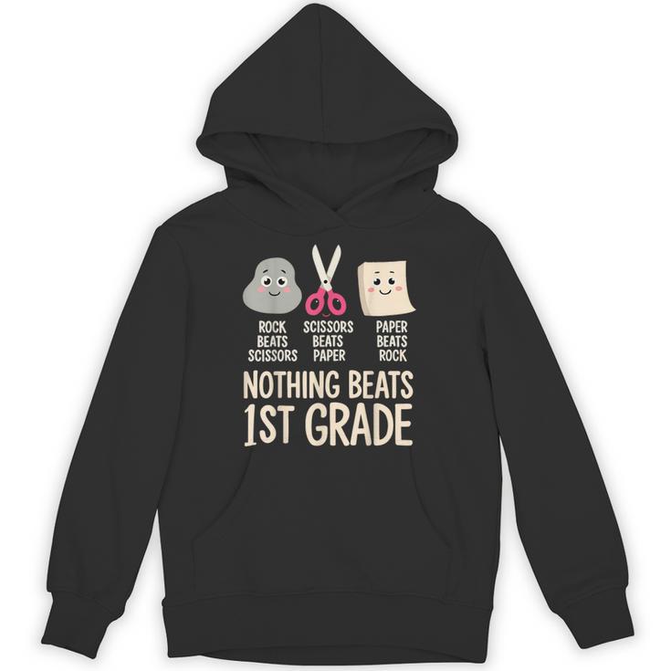 Nothing Beats 1st Grade Back To School Kids Teachers Unisex Hoodie
