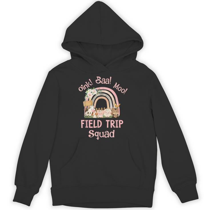Oink Baa Moo Field Trip Squad Teacher Students Matching Unisex Hoodie