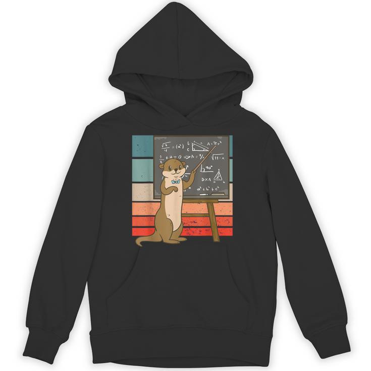 Otter Professor Teacher Teaching Maths Mathematics Unisex Hoodie