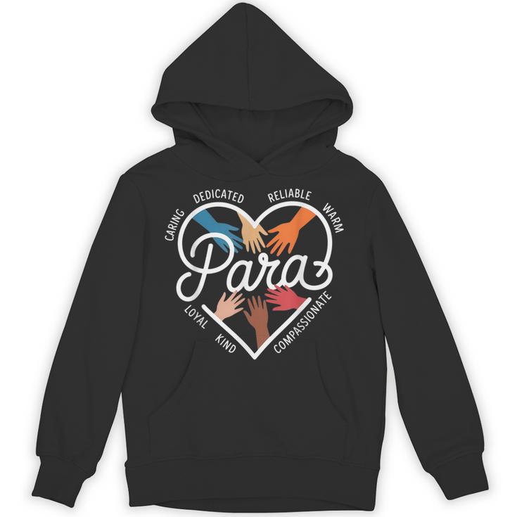 Para Heart Paraprofessional Teacher Paraeducator Unisex Hoodie