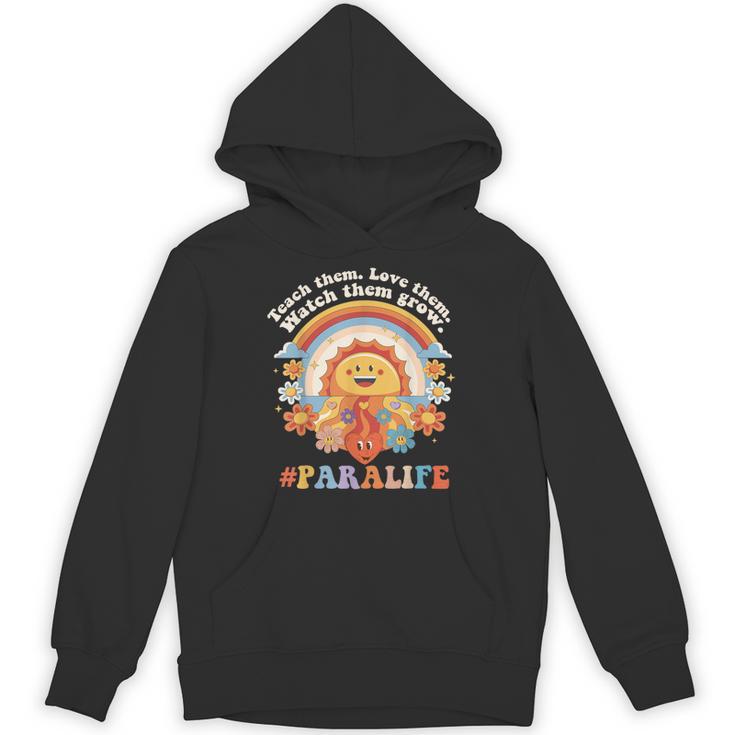 Paraprofessional Para Life Sun Flower Teacher Back To School Unisex Hoodie