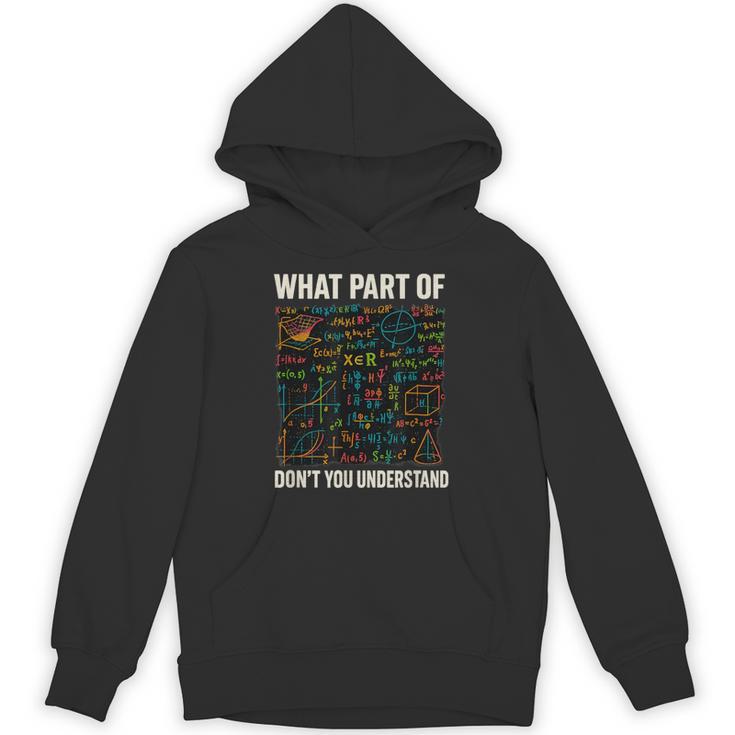 What Part Of Don't You Understand Math Teacher Unisex Hoodie