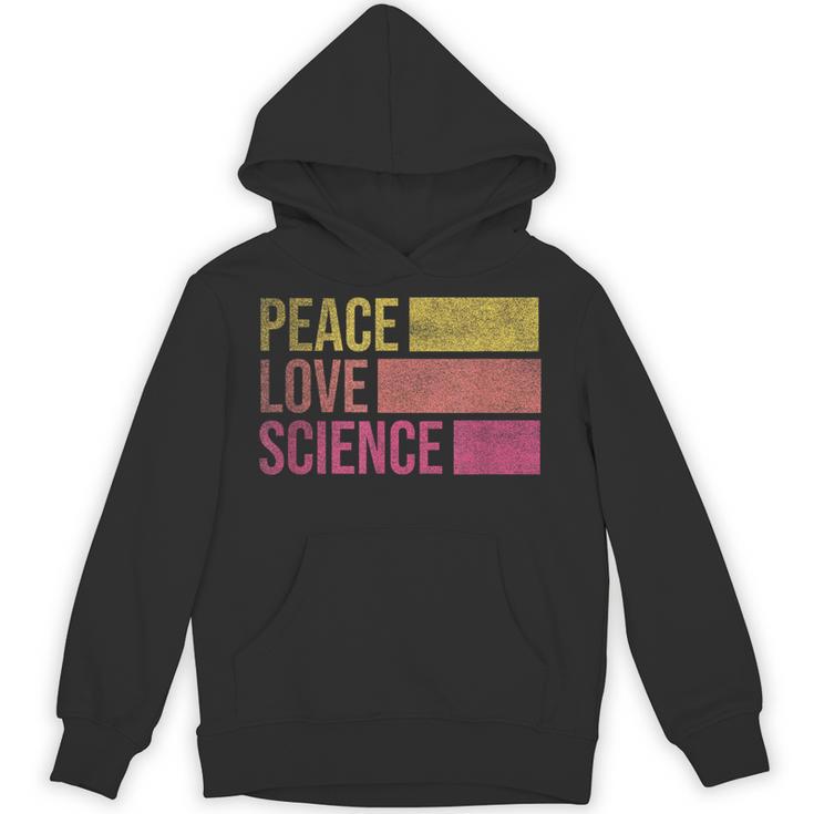 Peace Love Science Lovers Math Chemistry Teacher Unisex Hoodie