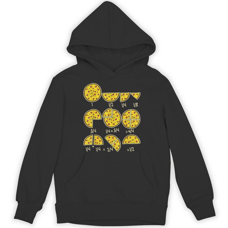 Pizza Salami Cheese Quick Math Fractions Math Teachers For Men Women Girls Kids Unisex Hoodie