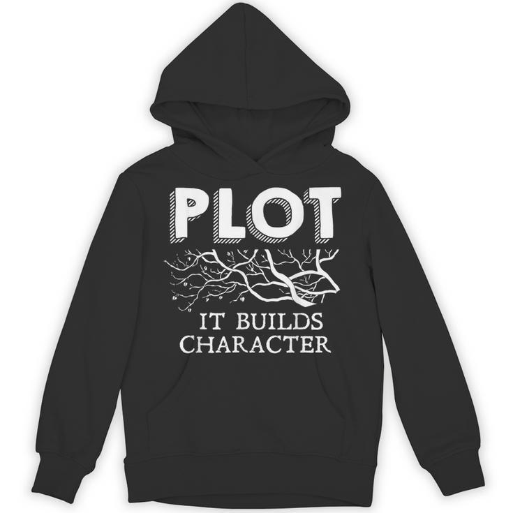 Plot It Builds Character Book Reading Teacher Unisex Hoodie