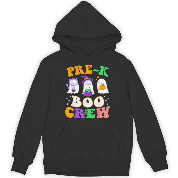 Pre-K Boo Crew Cute Ghost Halloween Costume Teacher Student For Men Women Kids Unisex Hoodie