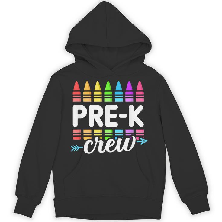 Pre-K Crew Teacher Team Squad Hello Back School Graduation Unisex Hoodie