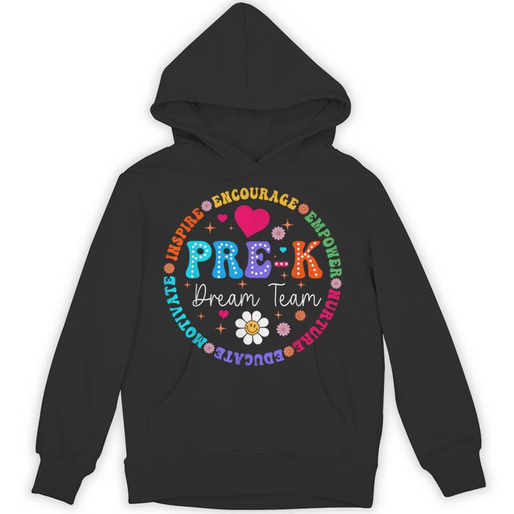 Pre K Dream Team Back To School Boys First Day Teacher Unisex Hoodie