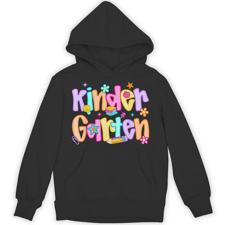 Preppy Kindergarten First Day Of School Teachers Girls Boys Unisex Hoodie, trending gift Preppy Kindergarten First Day Of School Teachers Girls Boys Unisex Hoodie, trending gift