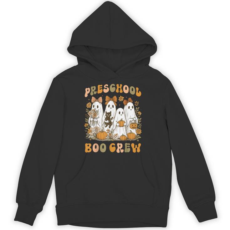 Preschool Boo Crew Halloween Teacher Ghost Costume Matching Unisex Hoodie