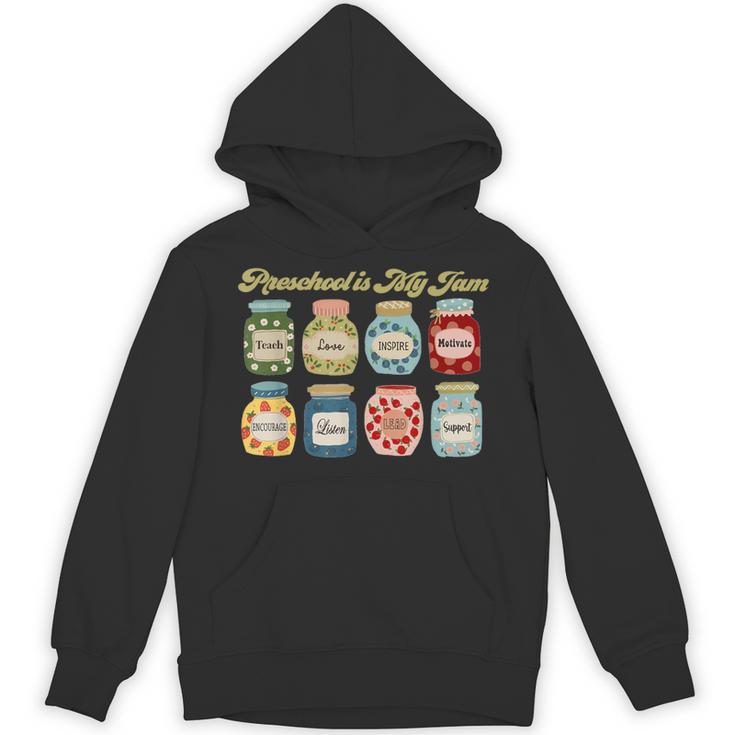 Preschool Is My Jam Retro Preschool Teacher Back To School Unisex Hoodie
