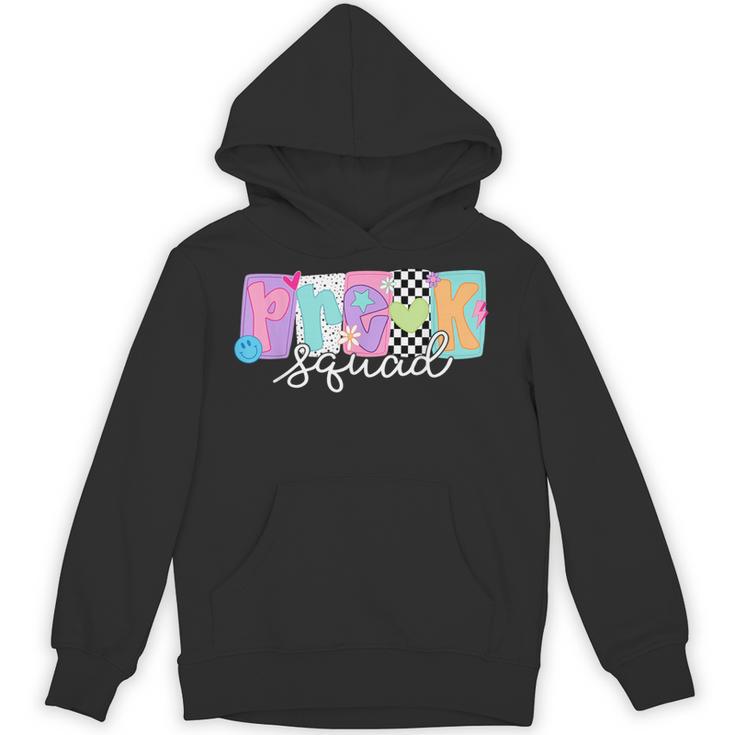Preschool Squad Team Pre-K Crew Back To School Teacher Unisex Hoodie