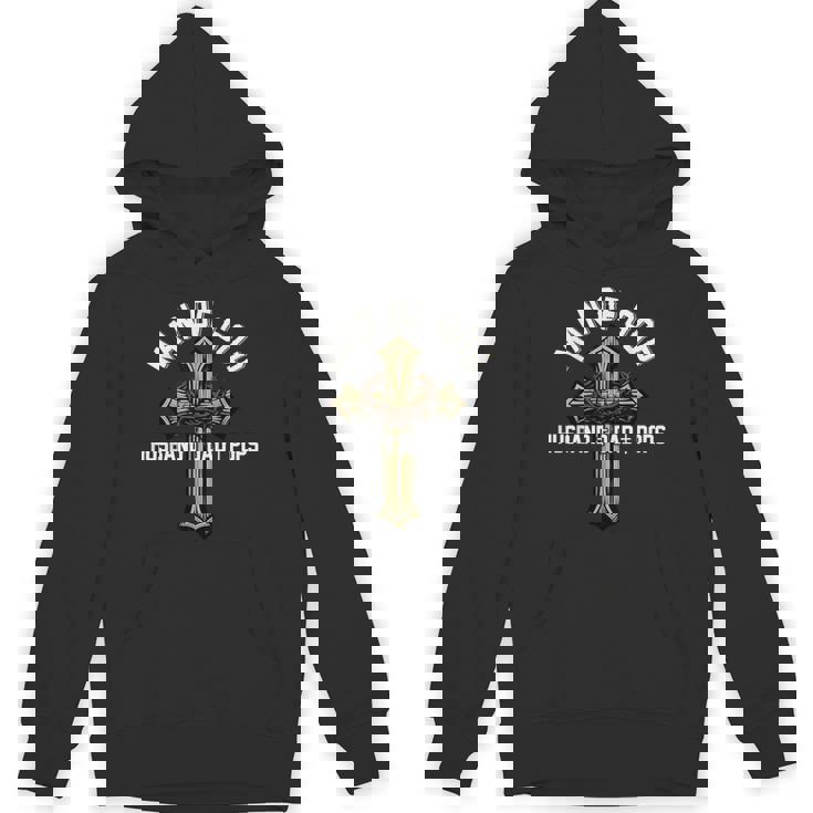 Proud Husband Dad Pops Father's Day Christian Cross Unisex Hoodie