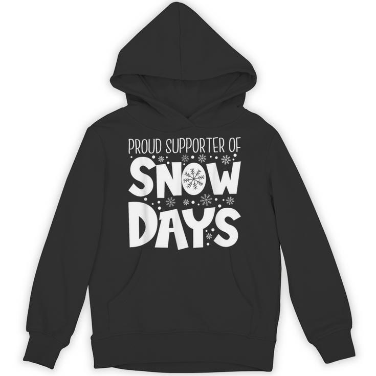 Proud Supporter Of Snow Days Teacher Christmas Men Women Unisex Hoodie