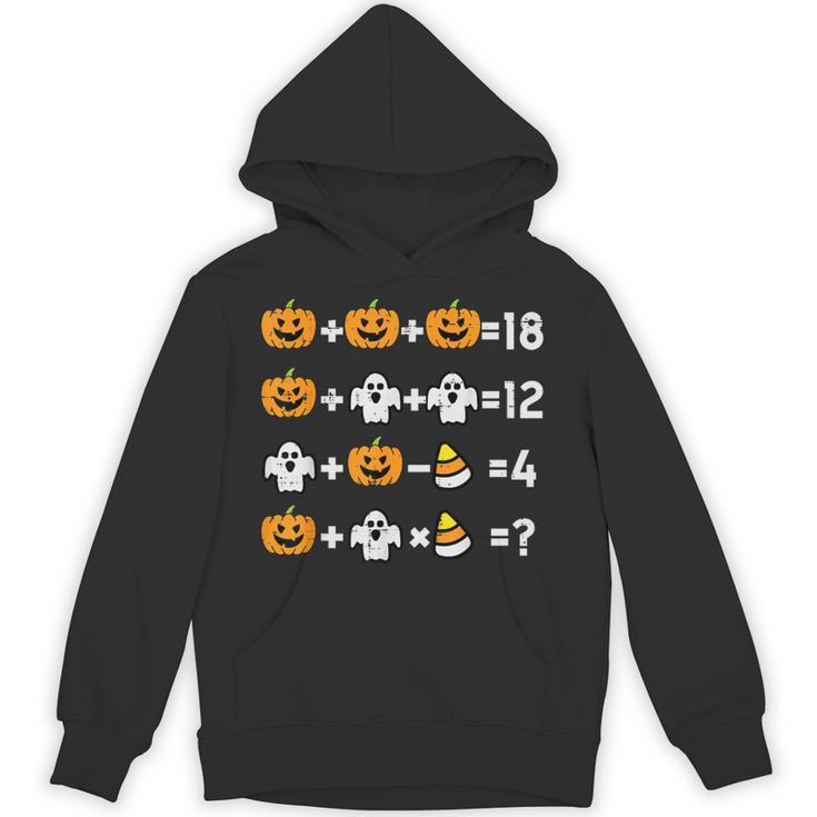 Pumpkin Ghost Equation Math Teacher Halloween Costume Unisex Hoodie