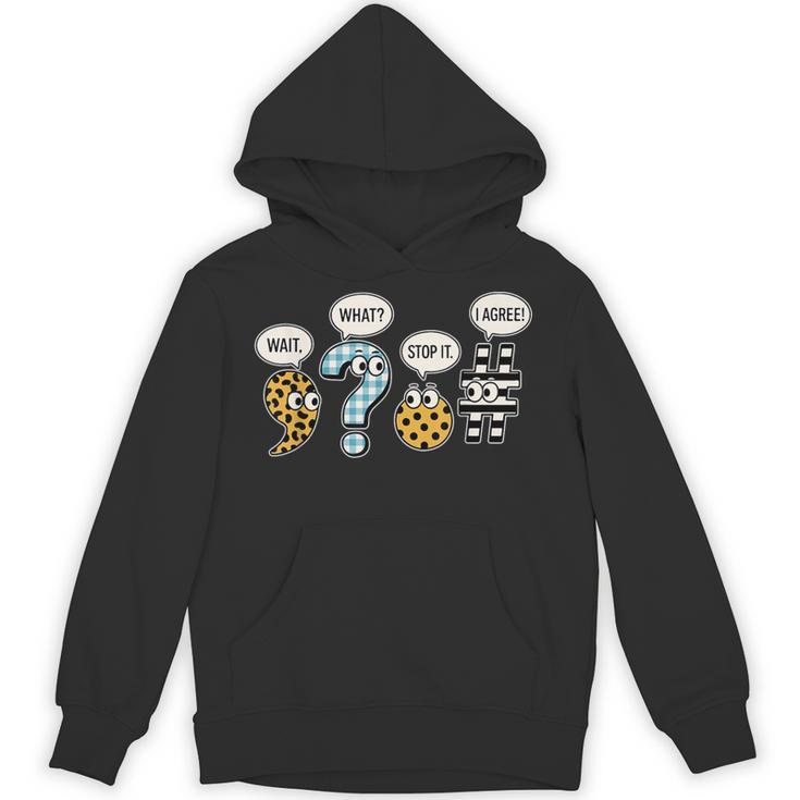 Punctuation English Grammar Teacher Back To School Unisex Hoodie