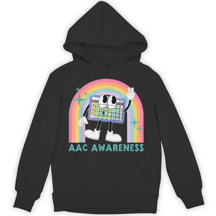 Rainbow AAC Awareness Month SPED Teacher SLP Communication Unisex Hoodie