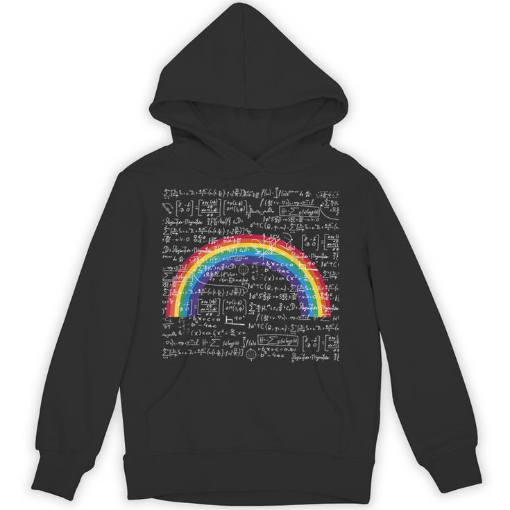 Rainbow Math Equation Teacher Nerd Retro LGBT Gay Pride Flag Unisex Hoodie
