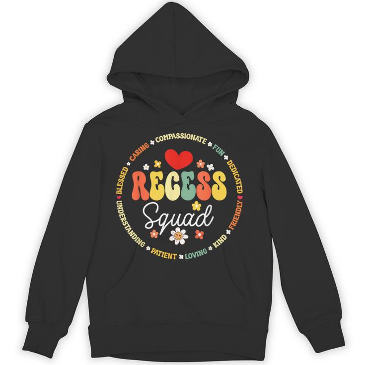 Recess Squad Crew Teachers Students Monitor Back To School Unisex Hoodie