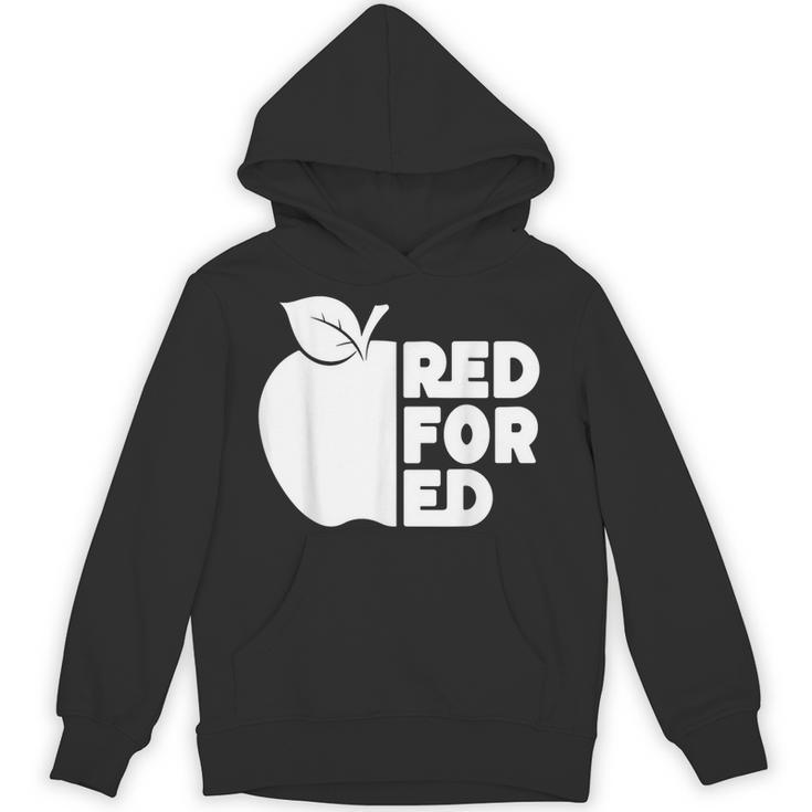 Red For Ed Teacher Support Public Education For Men Women Kids Unisex Hoodie