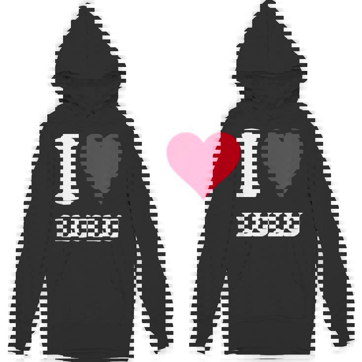 Red Heart I Love Lulu パーカー