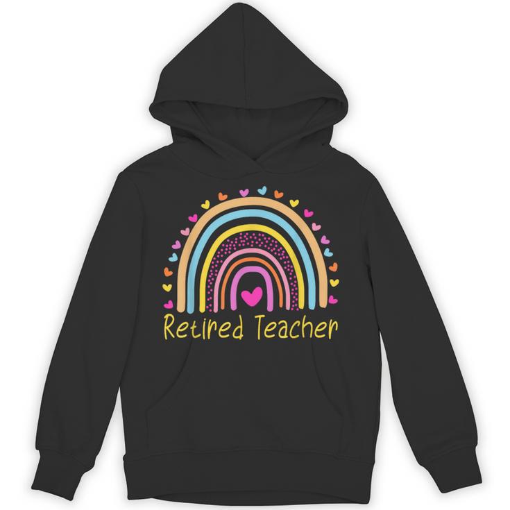 Retired Teacher Rainbow Unisex Hoodie