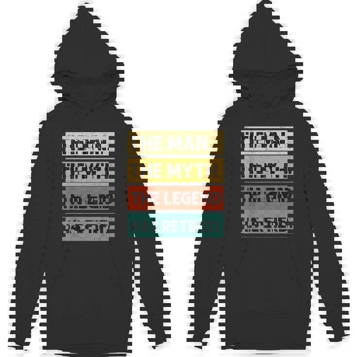 Retirement Retro Vintage Style The Legend Has Retired Men Hoodie