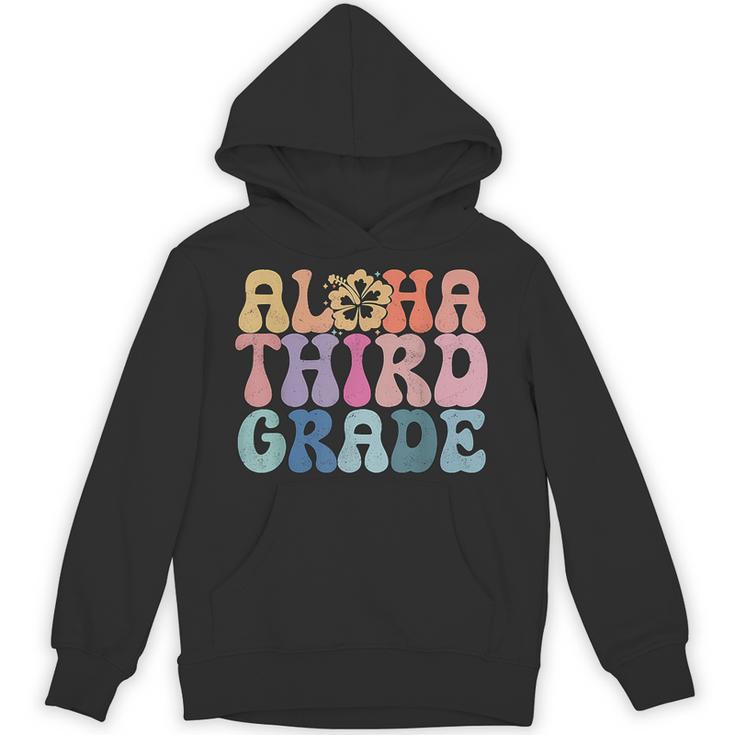 Retro Aloha Third Grade Teacher Summer Vacation Beach Hawaii Unisex Hoodie