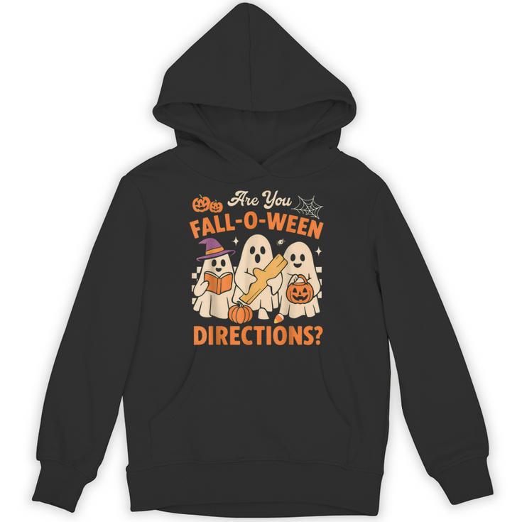 Retro Are You Fall O Ween Directions Ghost Teacher Spooky Unisex Hoodie