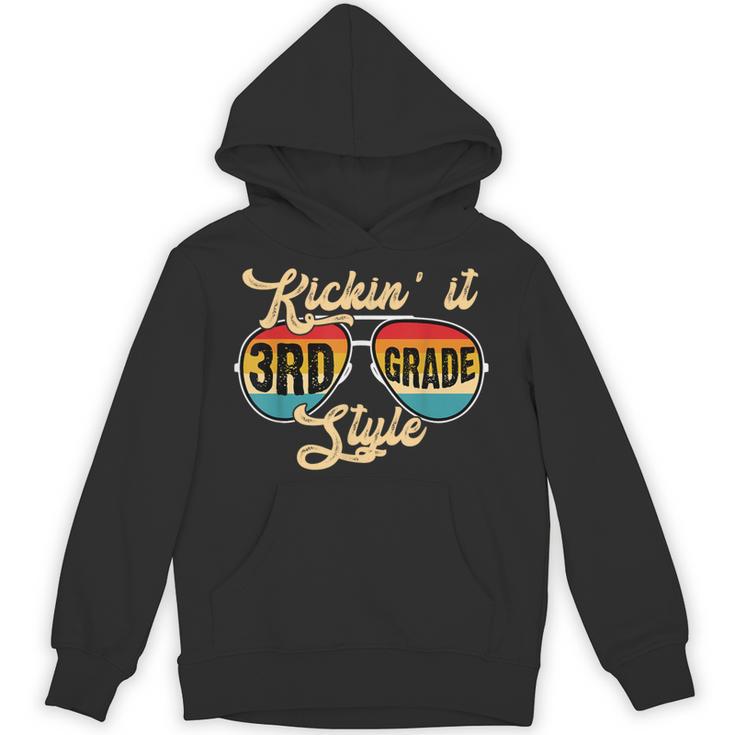 Retro Kickin It 3rd Grade Style Teacher Back To School Men Women Unisex Hoodie